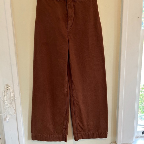 Free People, We The Free Women's Brown Wide Leg Pants - Picture 8 of 8